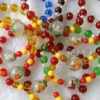 Randomly painted single bead bracelet