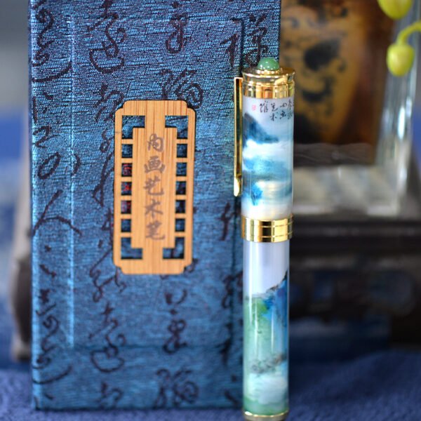 Pure handmade DIY inner brush blue handmade painting gift selection