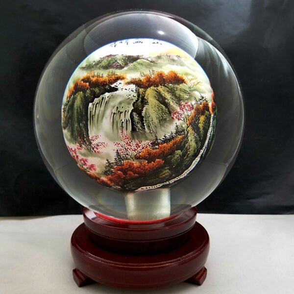 Purely handmade DIY interior painting landscape custom crystal ball handmade painting gift selection