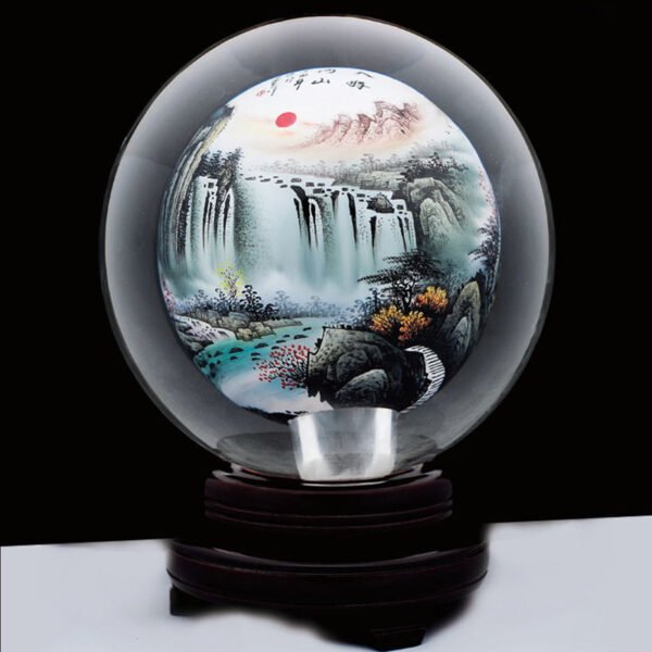Purely handmade DIY interior painting landscape custom crystal ball handmade painting gift selection