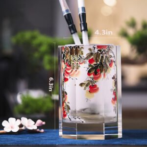 Purely handmade DIY inner painting pen holder, handmade paintings, good gift