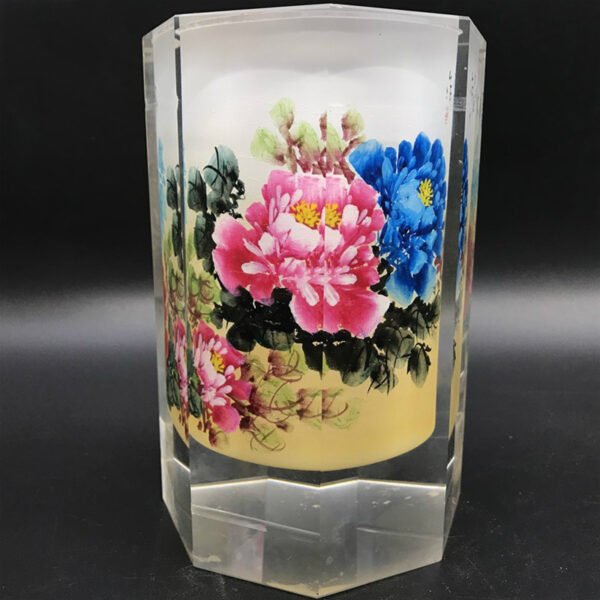 Purely handmade DIY inner painting pen holder, handmade paintings, good gift