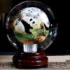 Purely handmade DIY inner painted panda crystal ball handmade painting gift selection