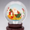 Purely handmade DIY inner painting of Maitreya Buddha crystal ball handmade painting gift selection