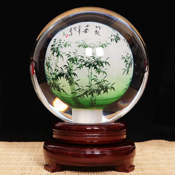 Purely handmade DIY interior painting landscape custom crystal ball handmade painting gift selection