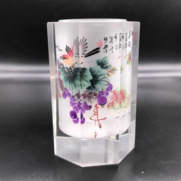 Purely handmade DIY inner painting pen holder, handmade paintings, good gift