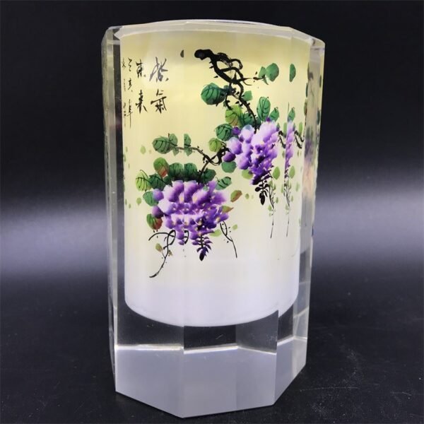 Purely handmade DIY inner painting pen holder, handmade paintings, good gift