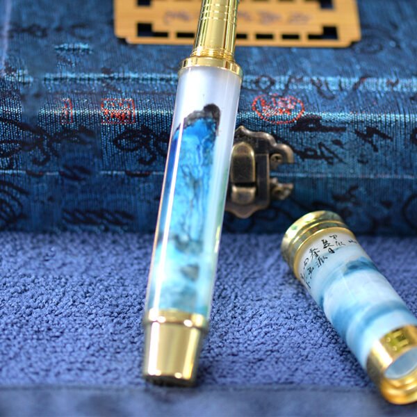Pure handmade DIY inner brush blue handmade painting gift selection