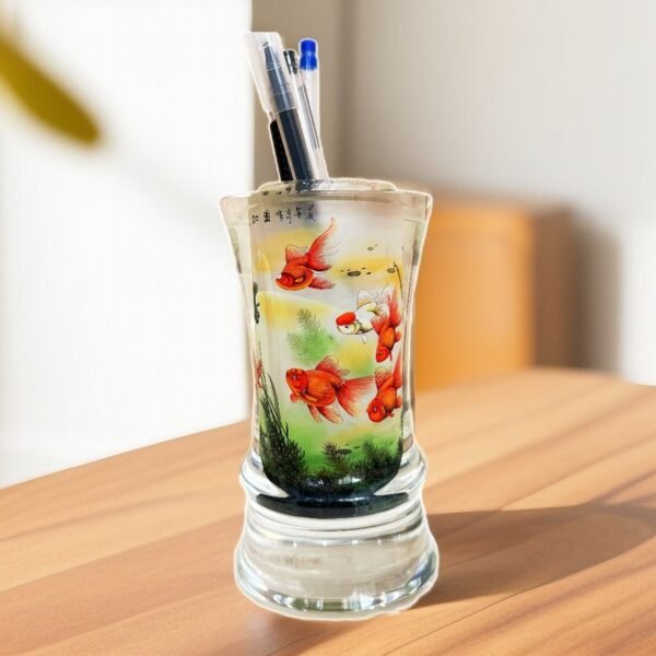 Pure handmade DIY inner painting fine pen holder handmade painting gift