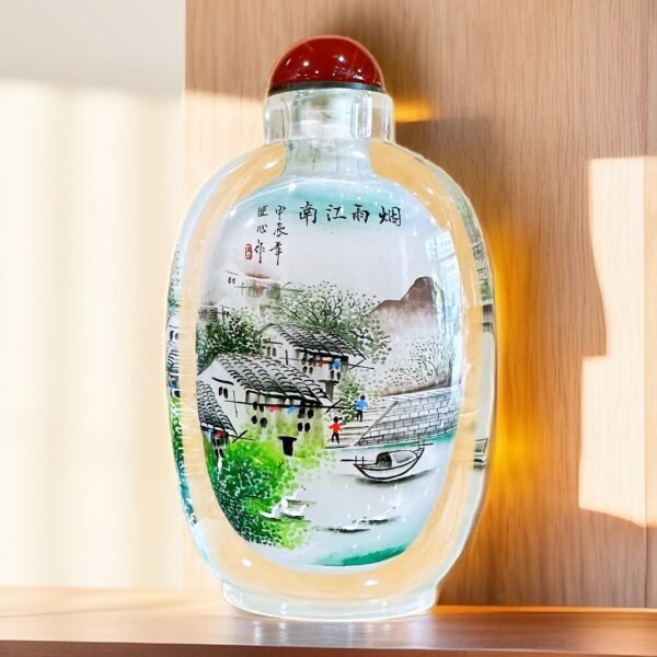 Purely handmade DIY inner-painted grapes traditional snuff bottle handmade painting gift selection