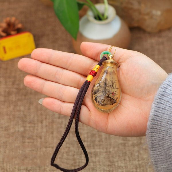 Purely handmade DIY painted car pendants, backpack pendants, teardrop-shaped pendants