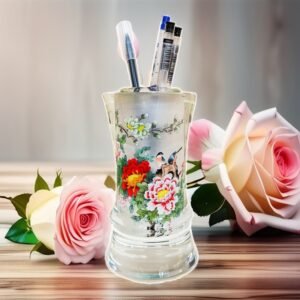 Pure handmade DIY inner painting fine pen holder handmade painting gift