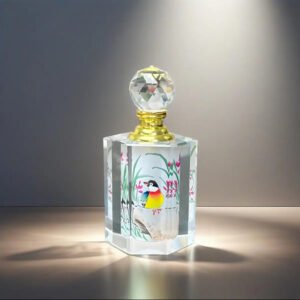 Pure handmade DIY inner painting perfume bottle orchid grass bird handmade painting gift for women