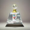 Pure handmade DIY inner painting perfume bottle square red leaves and birds handmade painting gift for women