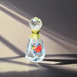 Pure handmade DIY inner painting perfume bottle oval plum blossom bird handmade painting gift for women