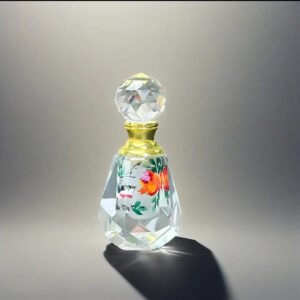 Purely handmade DIY inner painting perfume bottle oval pomegranate and bird handmade painting gift for women