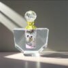 Pure handmade DIY inner painting perfume bottle purple snowflake bird handmade painting gift for women