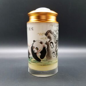 Purely handmade DIY painted tea can cylindrical can Handmade paintings Selected gifts
