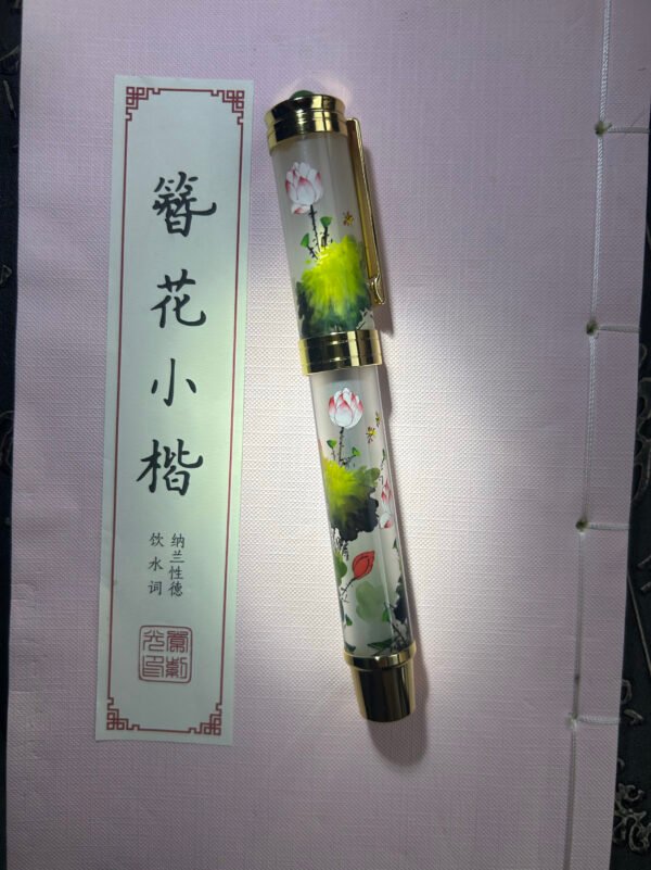 Purely handmade DIY inner brush lotus handmade painting, a good gift