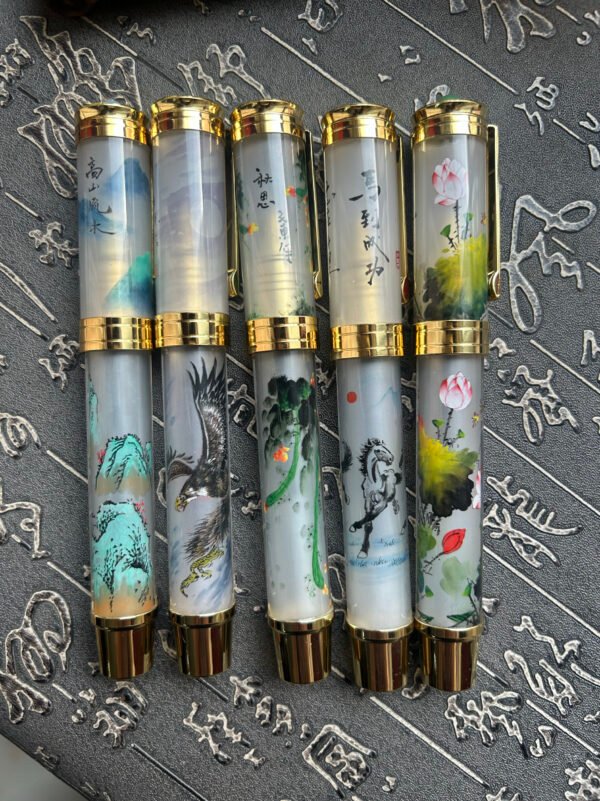 Purely handmade DIY inner brush lotus handmade painting, a good gift