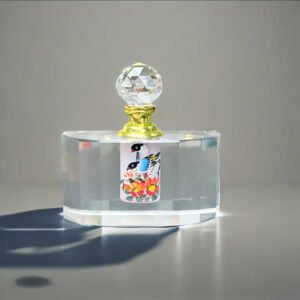 Pure handmade DIY inner painting perfume bottle long strip red flowers and birds handmade painting gift for women
